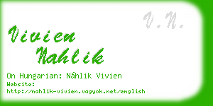 vivien nahlik business card